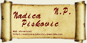 Nadica Pisković vizit kartica